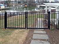 <b>Alumi-Guard 3-Rail Residential Fairmont Flat Top Aluminum Fence</b>